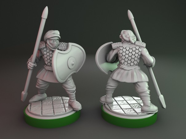 Miniaturas de soldados persas (Pack de 6 miniaturas)
