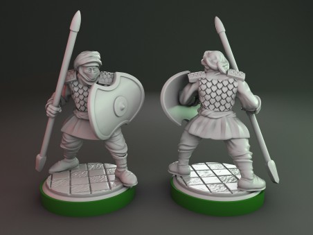 Miniaturas de soldados persas (Pack de 6 miniaturas)