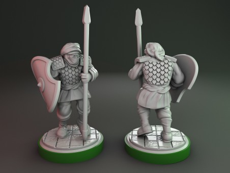 Miniaturas de soldados persas (Pack de 6 miniaturas)