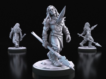 Frost Bound Thrall con Lanza, Zombi de Hielo