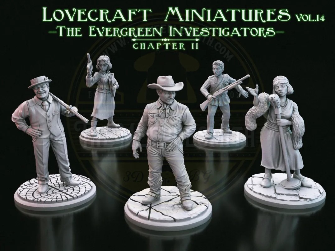 Lovecraft Miniatures Vol.14 – The Evergreen Investigators Capítulo II