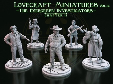 Lovecraft Miniatures Vol.14 – The Evergreen Investigators Capítulo II