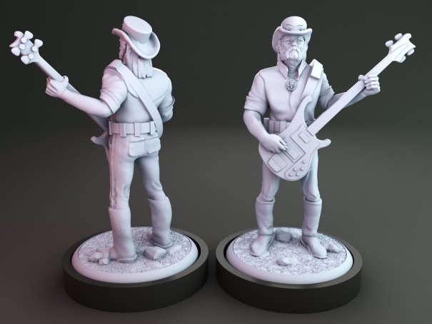 Lemmy Kilmister from Motorhead miniature