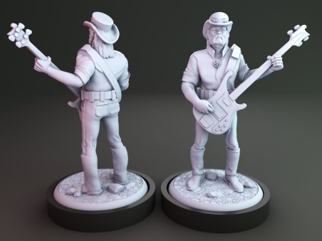 Lemmy Kilmister from Motorhead miniature
