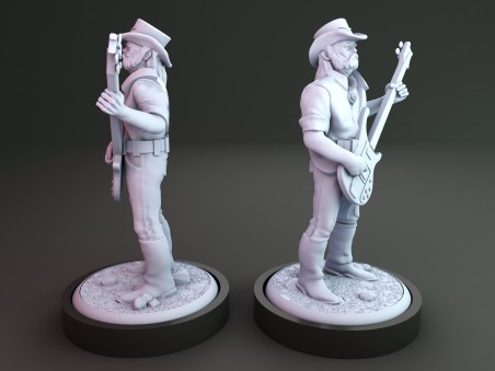 Lemmy Kilmister from Motorhead miniature