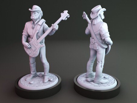 Lemmy Kilmister from Motorhead miniature