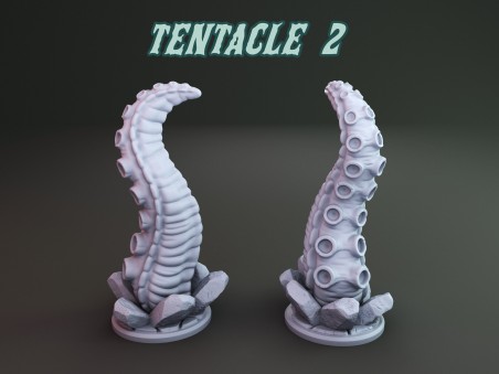Tentacles from the deep and H.P. Lovecraft miniatures (Pack of 5 minis)