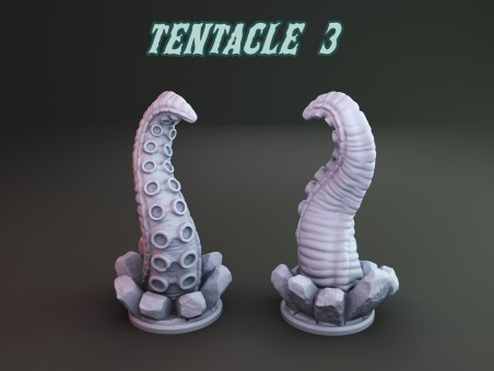Tentacles from the deep and H.P. Lovecraft miniatures (Pack of 5 minis)