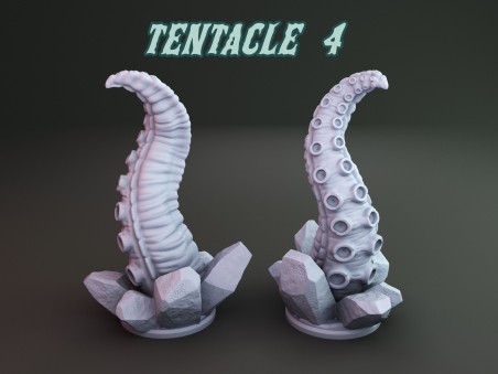 Tentacles from the deep and H.P. Lovecraft miniatures (Pack of 5 minis)