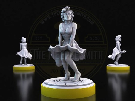 Charlie Chaplin, Marilyn Monroe & Audrey Hepburn Miniature Set