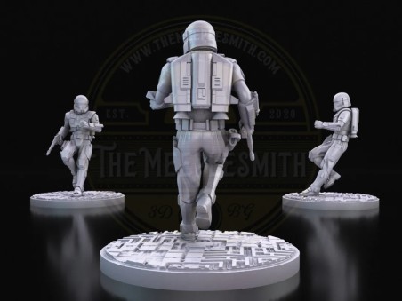 Imperial Super Commando – Charging Mandalorian Warrior
