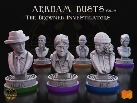 Lovecraft Investigator Busts Vol.12 – Investigadores de La Ciudad Sumergida