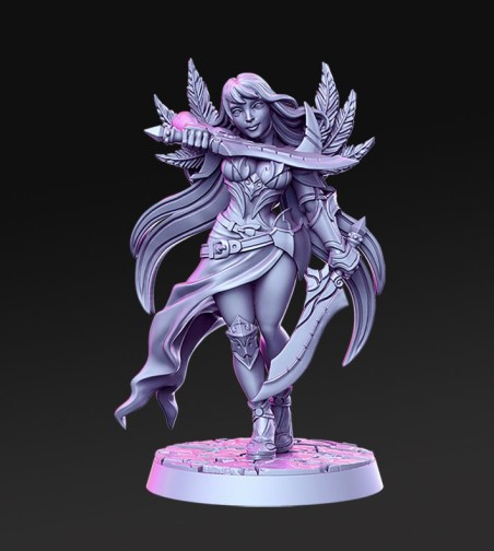 Valeen and Itaka The Elven Rogues miniatures