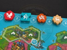Fichas 3D de puntuación para jugadores compatibles con Rebirth – Set de 4