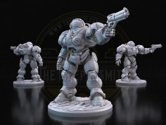 Frontier Marine 1 – Sci-Fi Armored Soldier Miniature