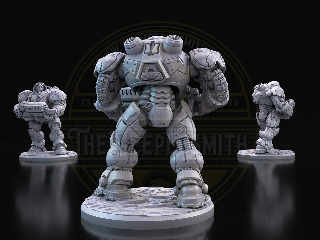 Frontier Marine 2 – Sci-Fi Armored Soldier Miniature