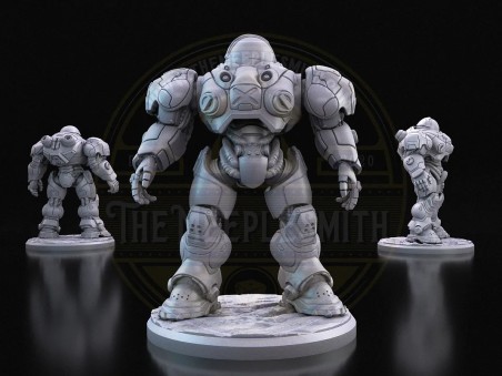 copy ofFrontier Marine 2 – Sci-Fi Armored Soldier Miniature Debido a sus voluminosas armaduras y mayores proporciones, estas m
