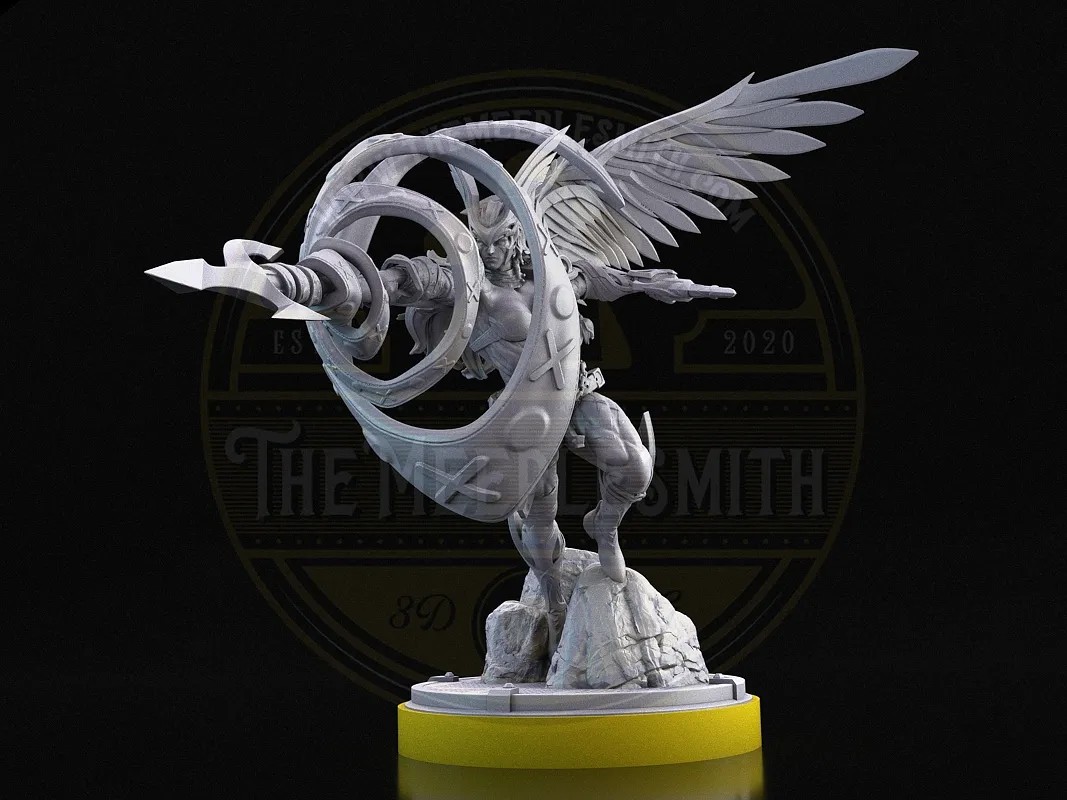 Celestial Spear – Winged Warrior Miniature