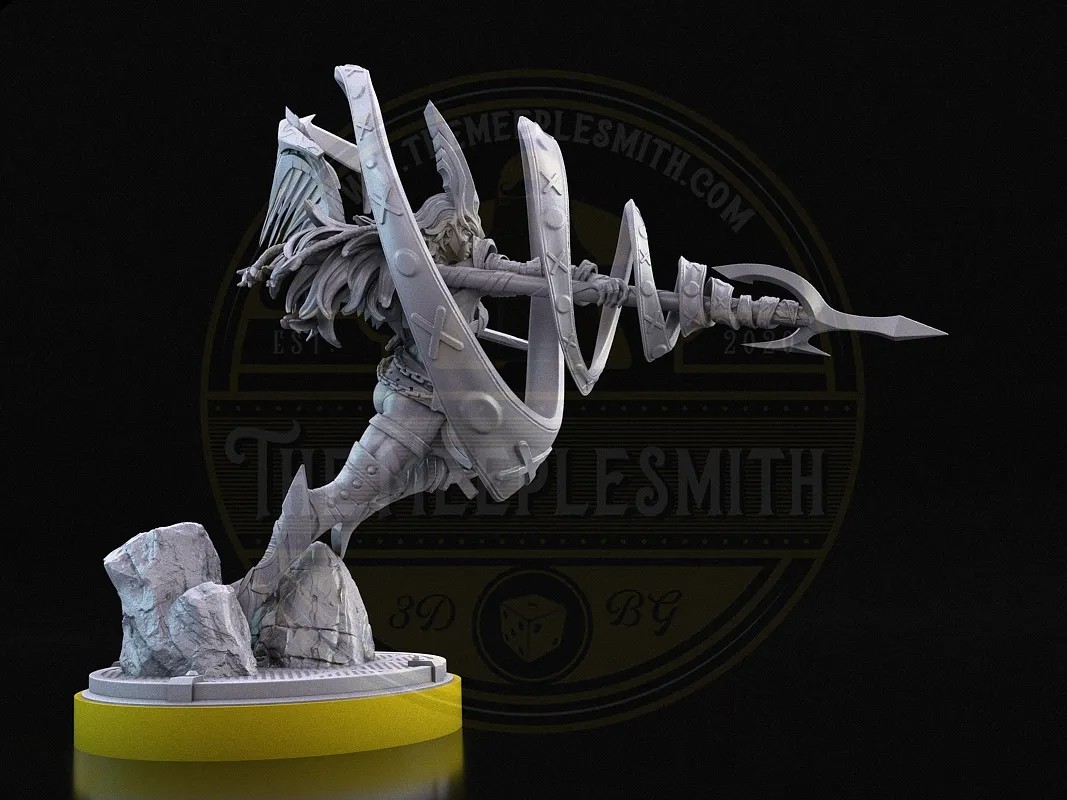 Celestial Spear – Winged Warrior Miniature