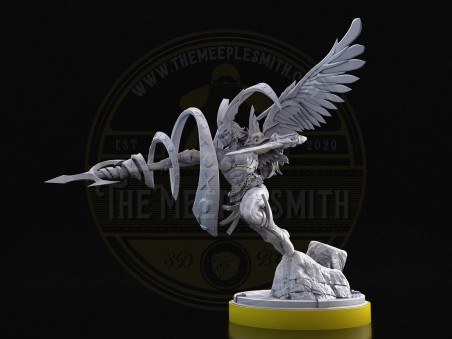 Celestial Spear – Miniatura de Guerrera Alada