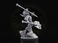 Warborn Champion – Miniatura de Guerrero con Armas Duales 2
