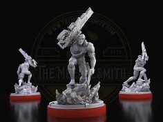 Cybernetic Enforcer – Futuristic Cyborg Miniature