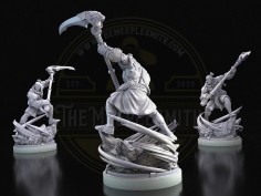 Savage Warlord – Barbarian Warrior Miniature 2