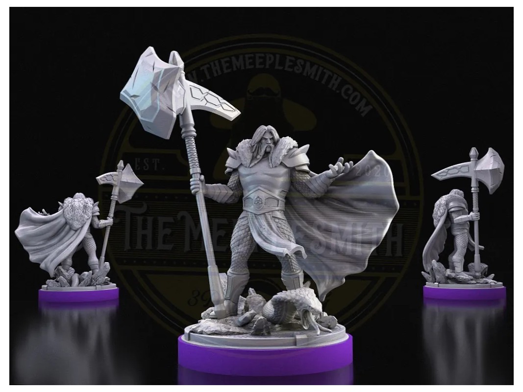 Serpent King – Armored Warlord Miniature