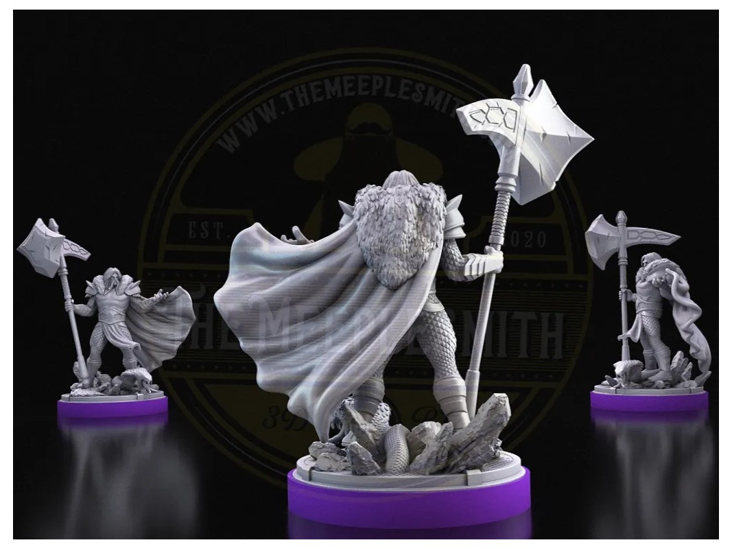 Serpent King – Armored Warlord Miniature