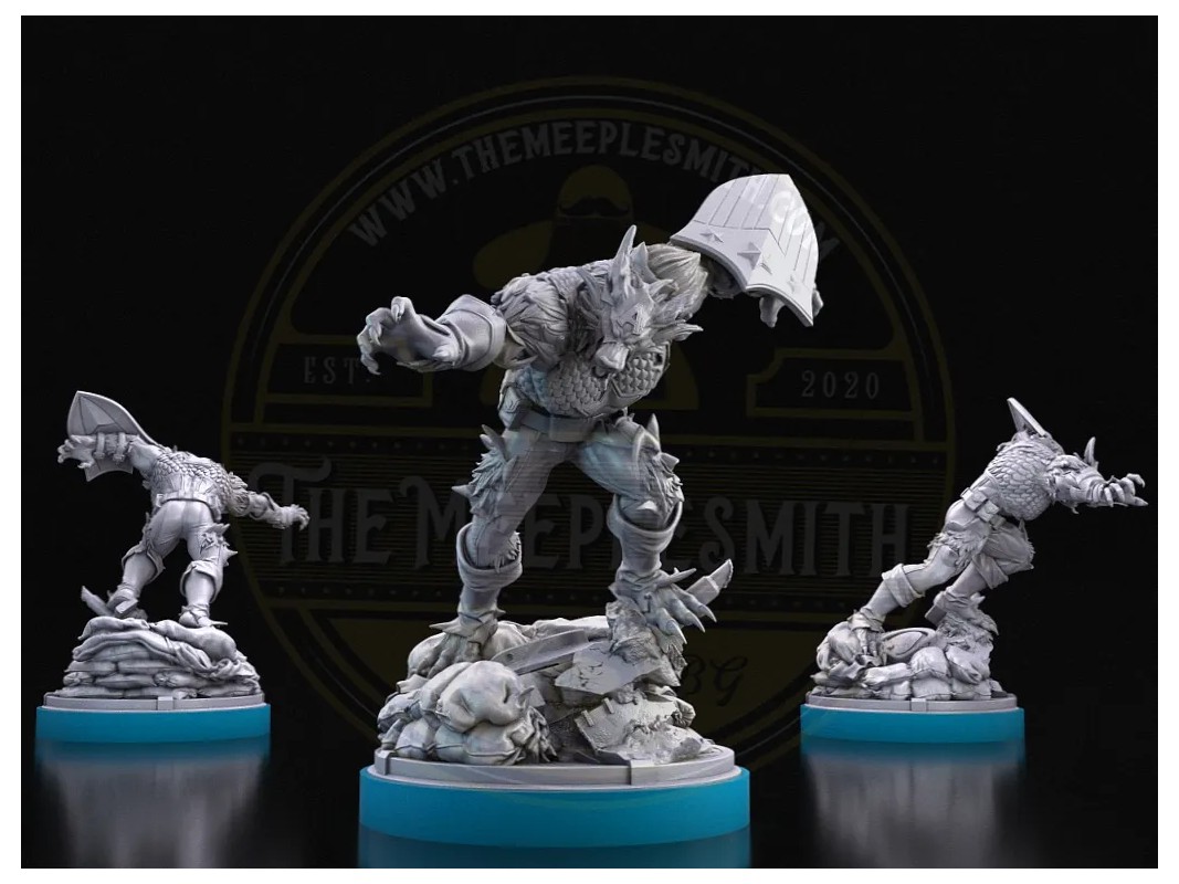 Wolf Sentinel – Monstrous Super Soldier Miniature