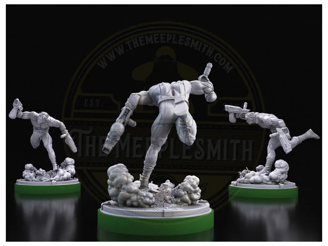 Cosmic Renegade – Dual Blaster Hero Miniature