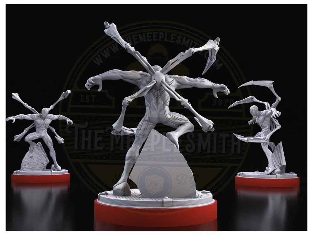 Arachnid Overlord – Mechanical Spider Hero Miniature