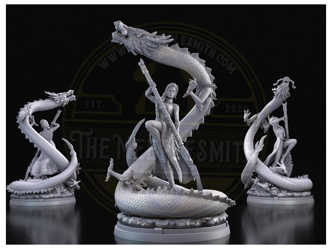 Azure Dragon Empress – Dragon Guardian Miniature