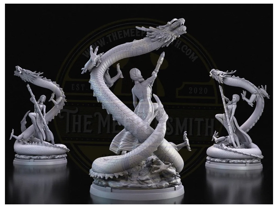 Azure Dragon Empress – Dragon Guardian Miniature