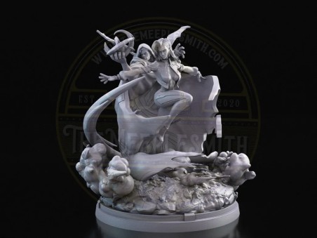 Shadow & Light – Miniatura Dúo de Superhéroes