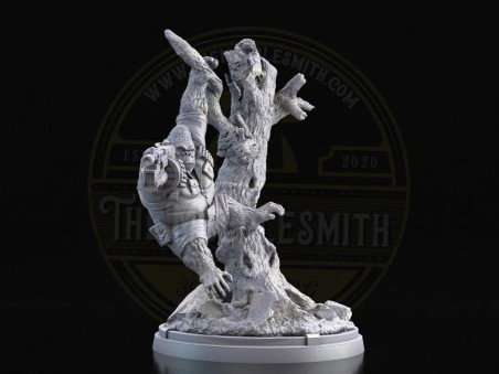 Jungle Enforcer – Miniatura de Gorila Guerrero Armado