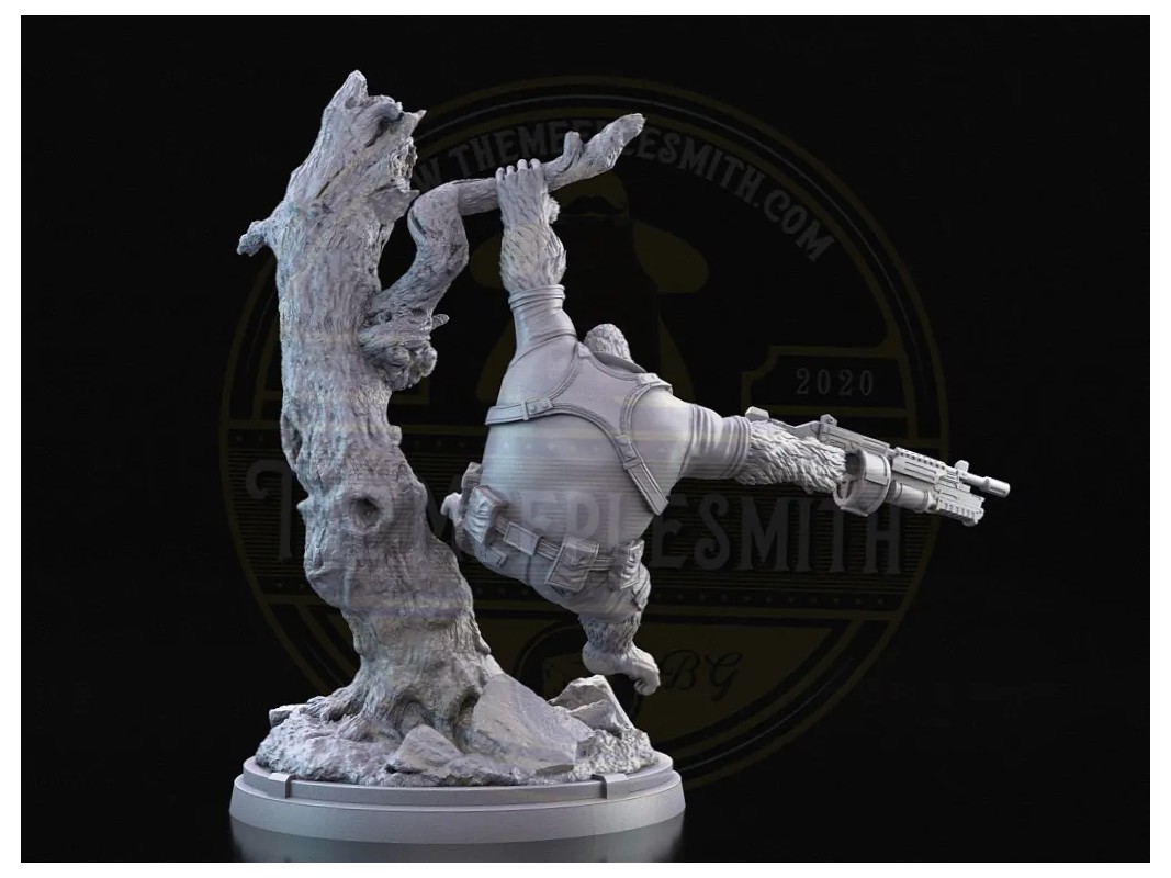 Jungle Enforcer – Miniatura de Gorila Guerrero Armado