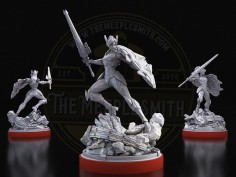 Liberty Sentinel – Futuristic Shieldmaiden Miniature