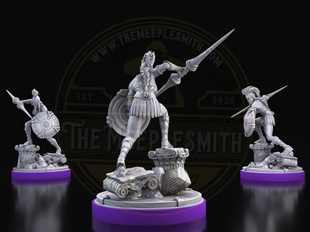 Estratega Divina – Miniatura de Diosa de la Guerra