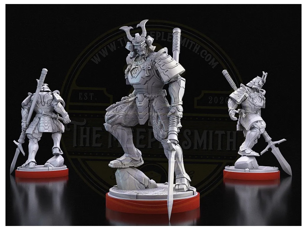 Iron Shogun – Armored Samurai Warrior Miniature