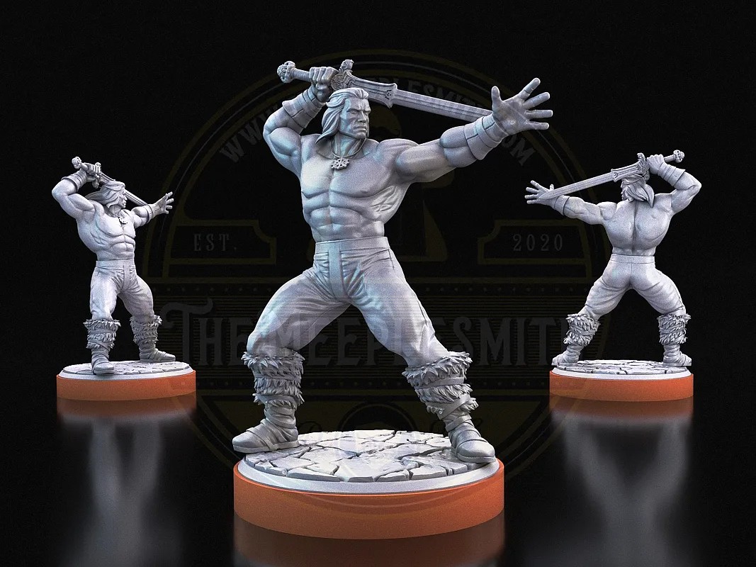 Conquistador Salvaje – Miniatura de Guerrero Bárbaro 1