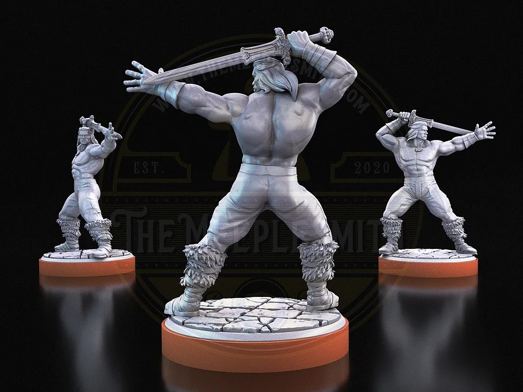 Savage Conqueror – Barbarian Warrior Miniature 1