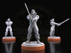 Savage Conqueror – Barbarian Warrior Miniature 2