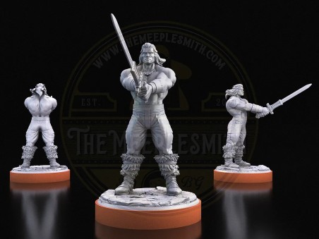 Conquistador Salvaje – Miniatura de Guerrero Bárbaro 2