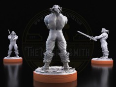 Savage Conqueror – Barbarian Warrior Miniature 2 2
