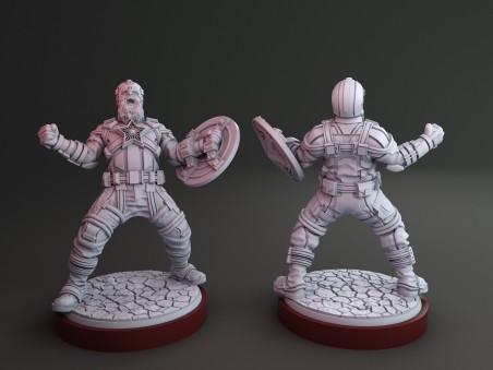 Red Defender miniature