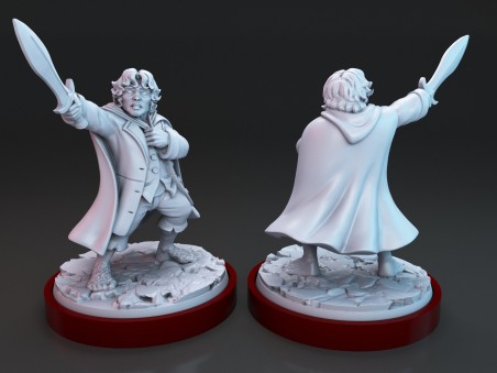 The Halflings Against the Shadows miniatures