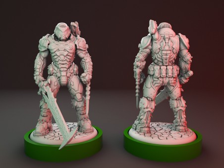 Doom Guy miniature