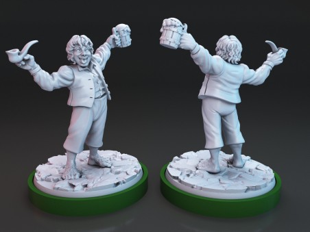 The Halflings Against the Shadows miniatures