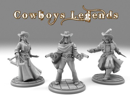 Vaqueros del Infierno / Sombras de Brimstone / Miniaturas de Leyendas del Oeste